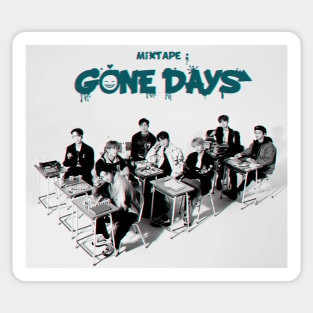 SKZ Gone Days black and white Sticker